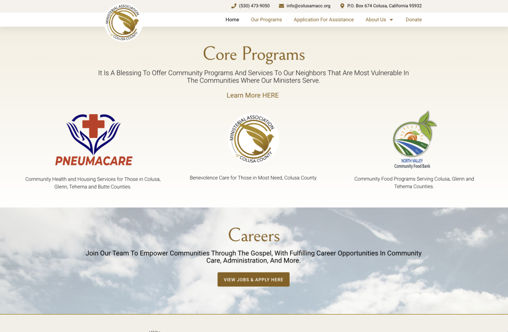 MACC logo california church website design